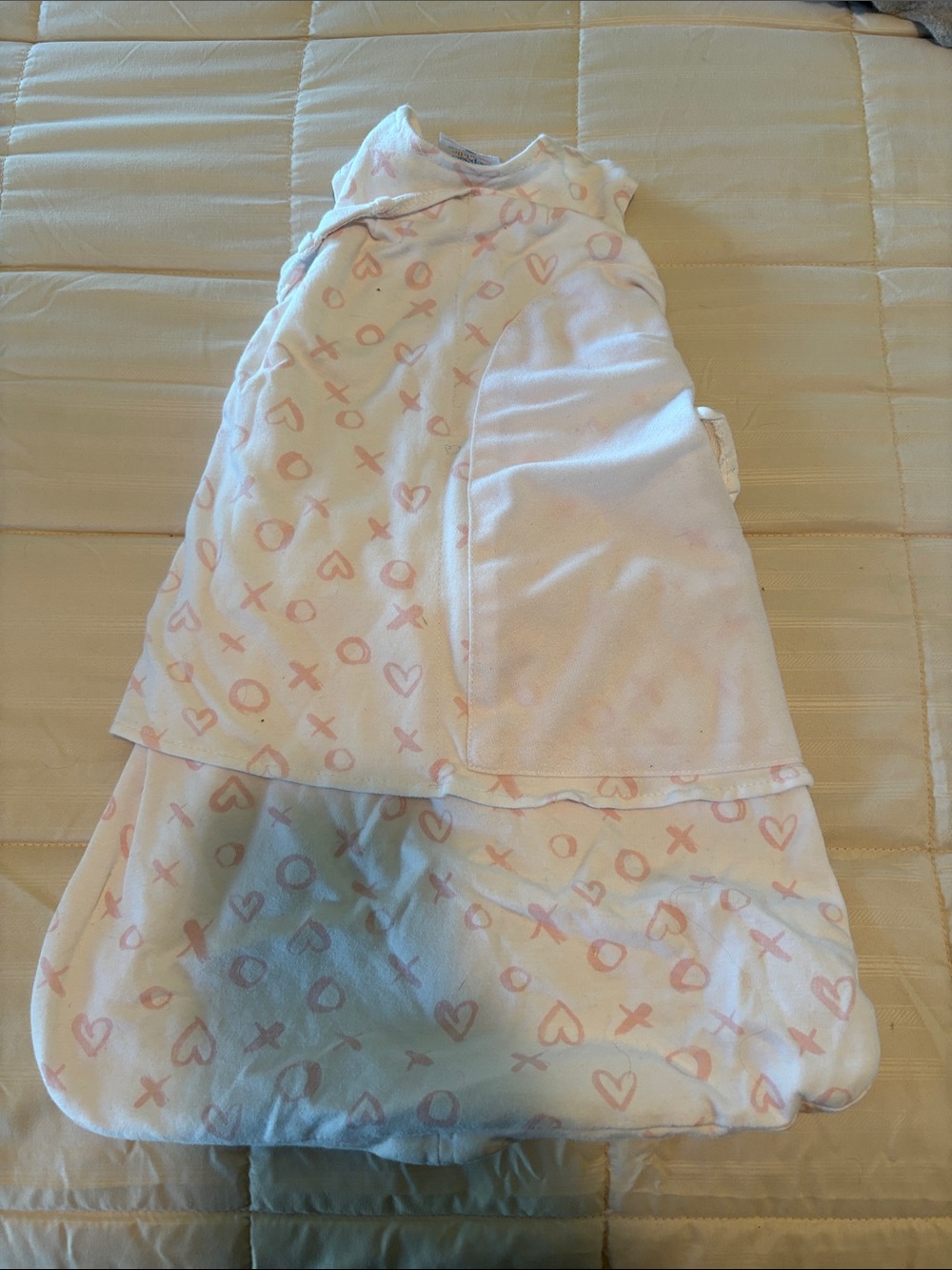 Halo Heart & XO Sleep Sack for Baby - Cozy Zippered Swaddle - Picture 3 of 4